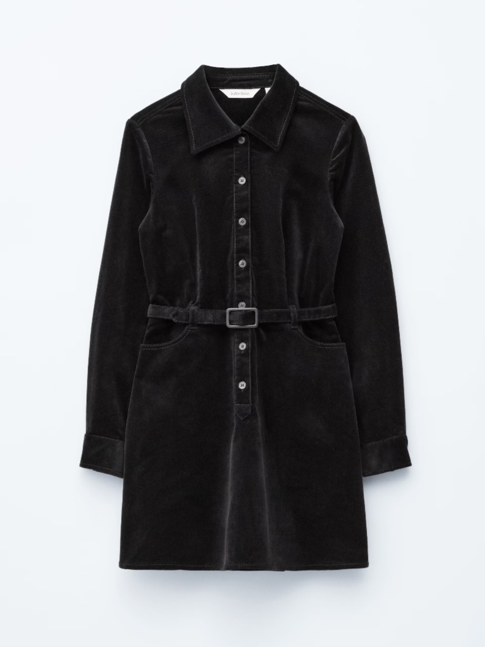 NWT & Other Stories Belted Velvet Mini Dress